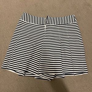 women’s pleated striped shorts by Julie Brown NYC